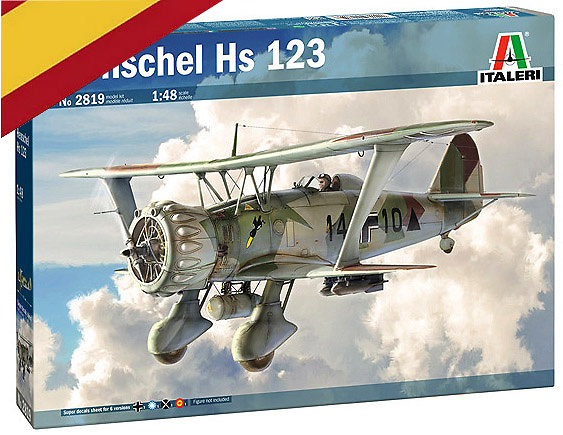 Henschel Hs 123, Aviación Nacional, 1937 / Hs 123 B1, Ejército del Aire, 1947, 1:48, Italeri 