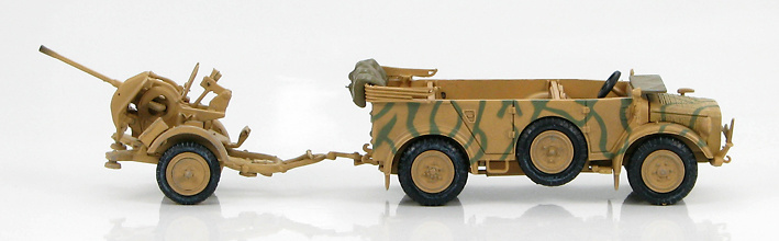 Horch 1a with 20mm Flak 38 European Theatre, WWII , 1:72, Hobby Master 