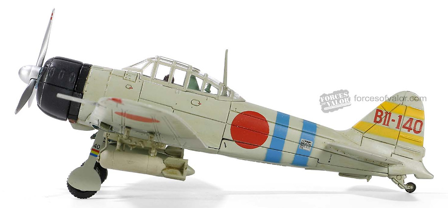 IJN A6M2b (Modelo 21) Zero, 4º Hikotai, Portaaviones Hiryu, Pearl Harbour, 1941, 1:72, Forces of Valor 