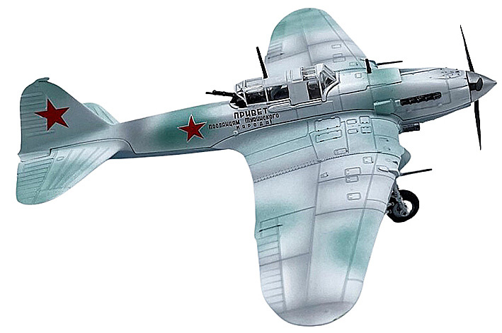 Ilyushin IL-2 Sturmovik M3 Red 8 1941 (invierno), Fuerza Aérea Soviética, 1:72, Legion 