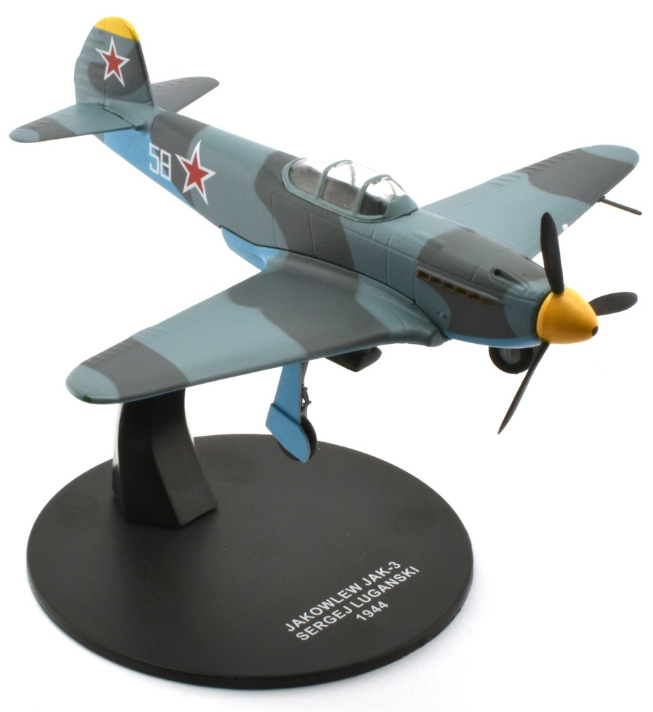 Jakowlew JAK-3 pilotado por Sergej Luganski, 1944, 1:72, Atlas 