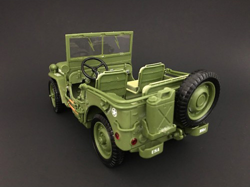 Jeep US Army, (verde), 2ª Guerra Mundial, 1:18, American Diorama 