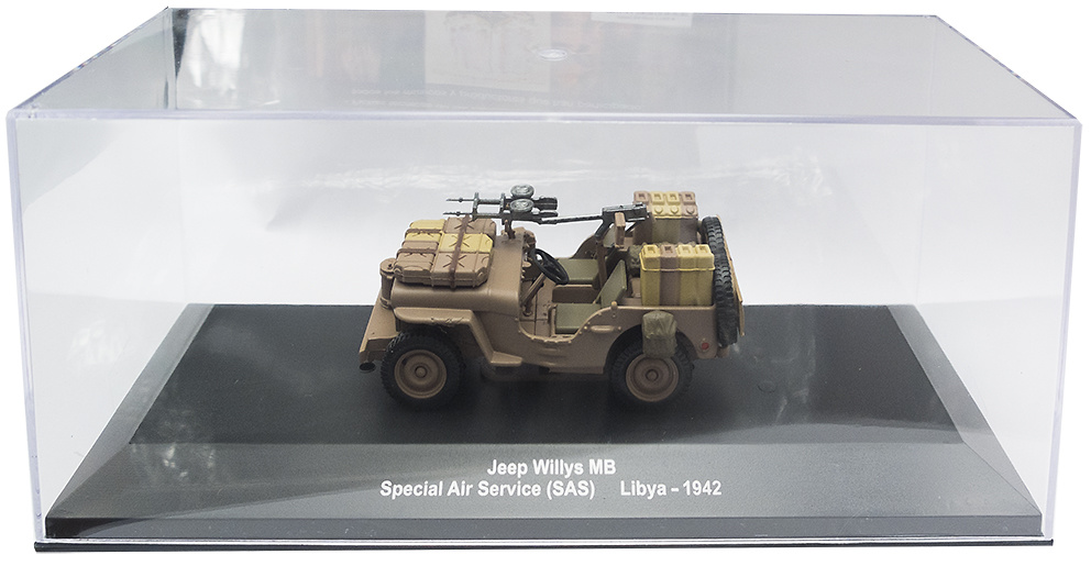 Jeep Willis MB, Special Air Service (SAS), Libia, 1942, 1:43, Atlas 