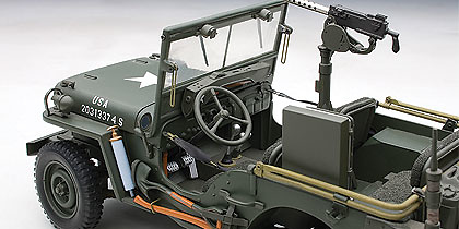 Jeep Willys con remolque, 1945, 1:18, Autoart 