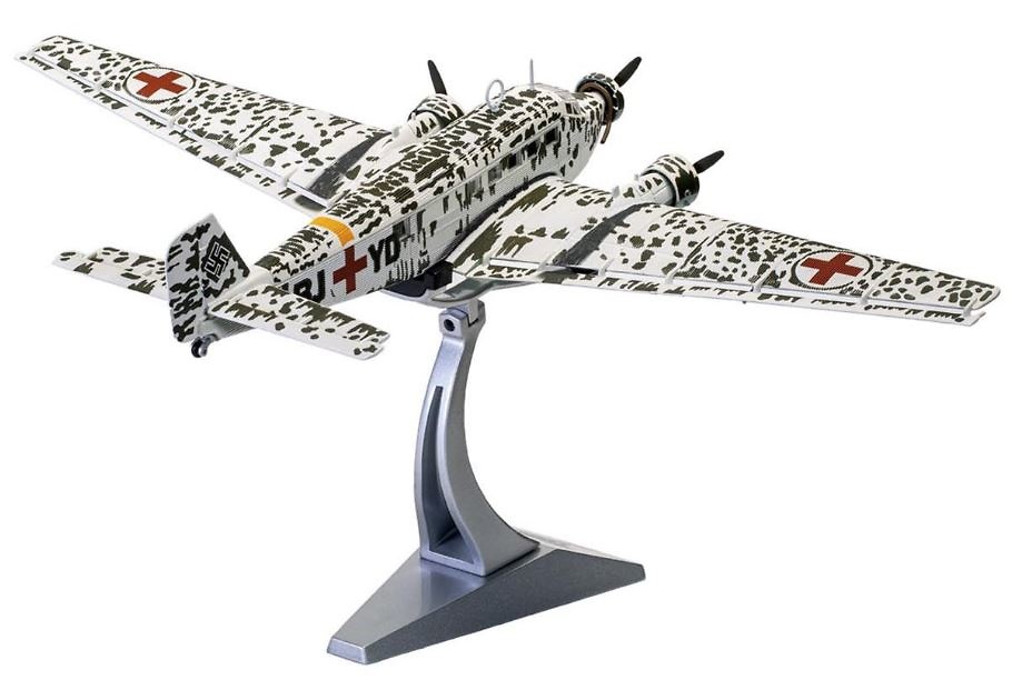 Junkers Ju-52/3m g6e BJ+YD, avión de evacuación médica, Stalingrado, Noviembre, 1942, 1:72, Corgi 