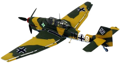 Junkers Ju 87B Stuka, Luftwaffe 4./StG, Tmimi, Cirenaica, 1941, 1:72, Corgi 