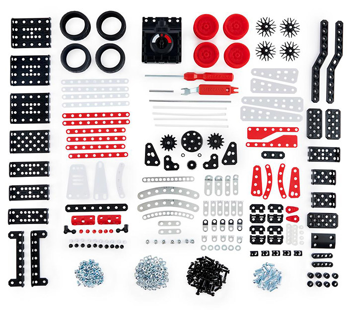 Kit de construcción motorizado 25 en 1 Supercar Stem, Meccano 