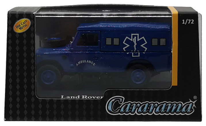 Land Rover 109 Serie III, Capota de lona, Ambulancia, 1:72, Cararama 