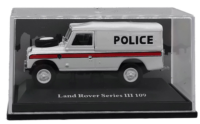 Land Rover 109 Serie III, Capota de lona, Policía, 1:72, Cararama 