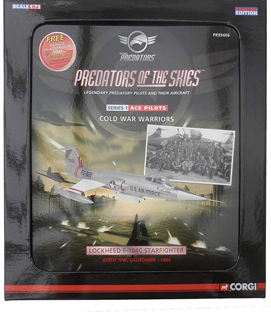 Lockheed Starfighter F-104C, 479th TFW, USAF, California, 1964, 1:72, Corgi 