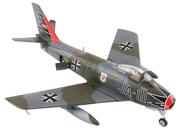 Luftwaffe JG 71 Richthofen, JA-111, Erich Hartmann, Base Aérea Ahlhorn, Alemania, 1960, 1:72, Hobby Master 