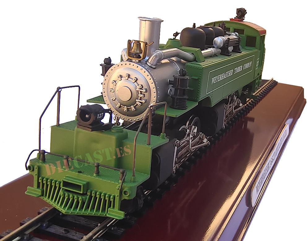 Máquina Weyerhaeuser Timber Company, 2-6-6-2T,registradora de vía articulada, #127, H0 