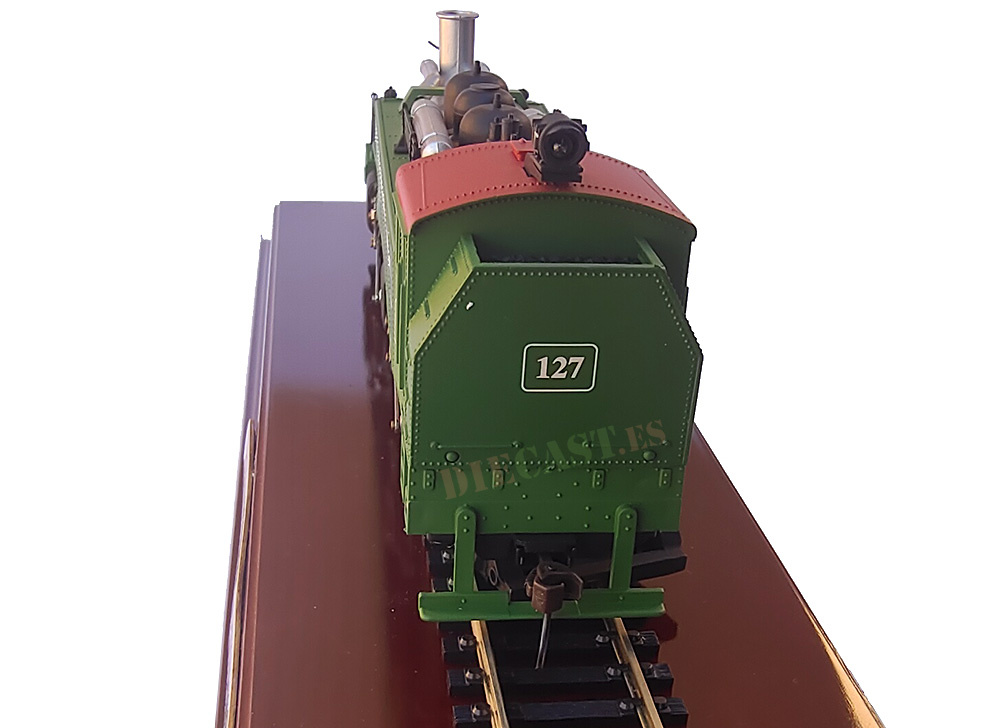 Máquina Weyerhaeuser Timber Company, 2-6-6-2T,registradora de vía articulada, #127, H0 