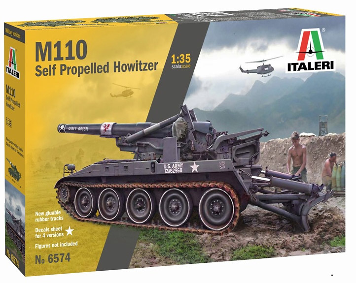 M110 Autopropulsado Howitzer, Ejército de EEUU, 1:35, Italeri 