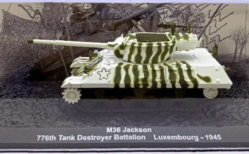 M36 Jackson, 776.º Batallón de Destructores, Luxemburgo, 1945, 1:72, Altaya 