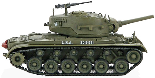 M45 Pershing 105 mm., 6th Tank Battalion, Pusan Perimeter, Korea, 1950, 1:72, Hobby Master 