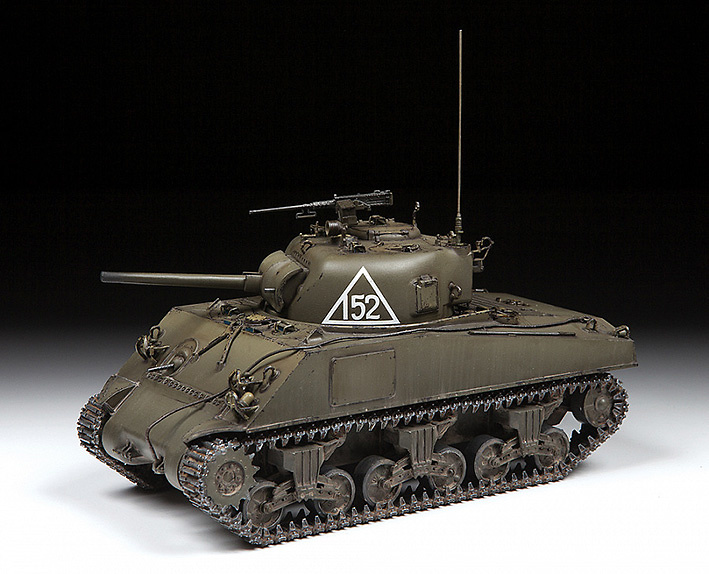 M4A2 Sherman 75mm, Tanque medio,1:35, Zvezda 