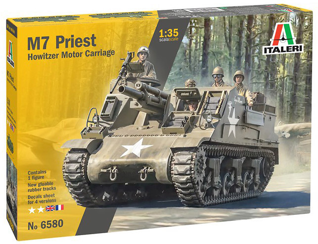 M7 Priest, transporte blindado de personal , 2ª Guerra Mundial, 1:35, Italeri 