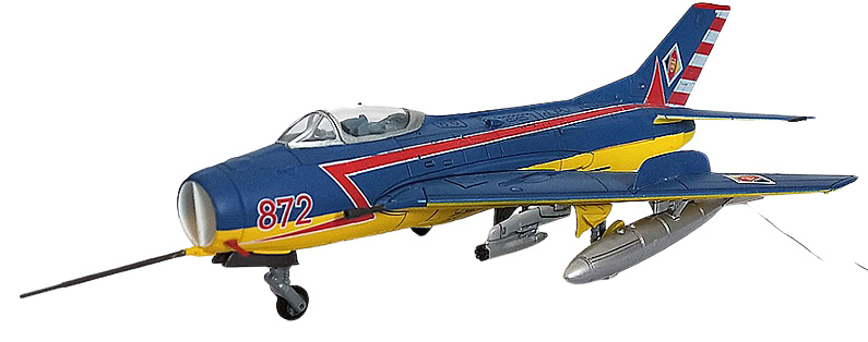 MIG-19S Farmer C. Red 872, Jagdgeschwader 3, Alemania del Este,1968, 1:72, Panzerkampf 