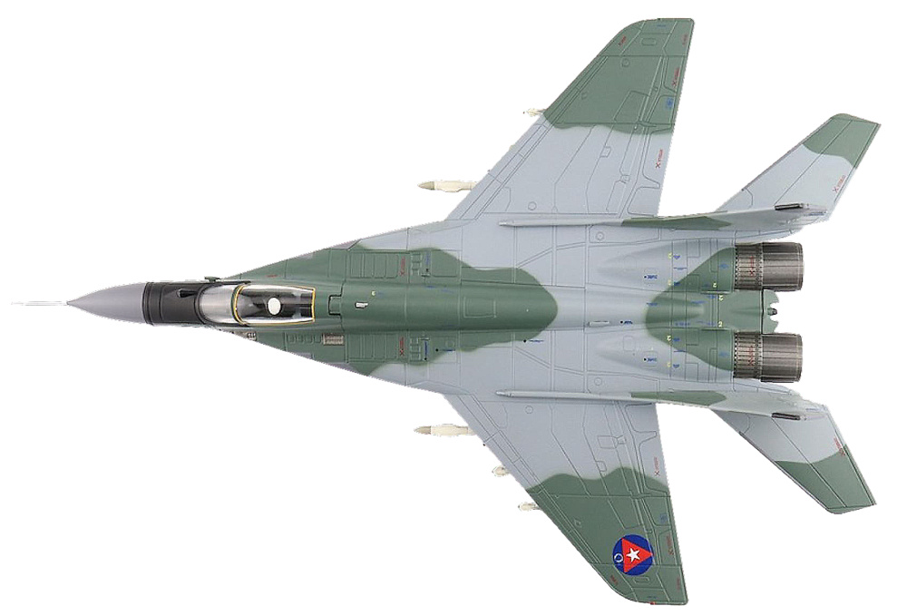 MIG-29A Fulcrum 231º Escuadrón, Fuerza Aérea Revolucionaria de Cuba, Base Aérea de San Julián, 1997, 1:72, Hobby Master 