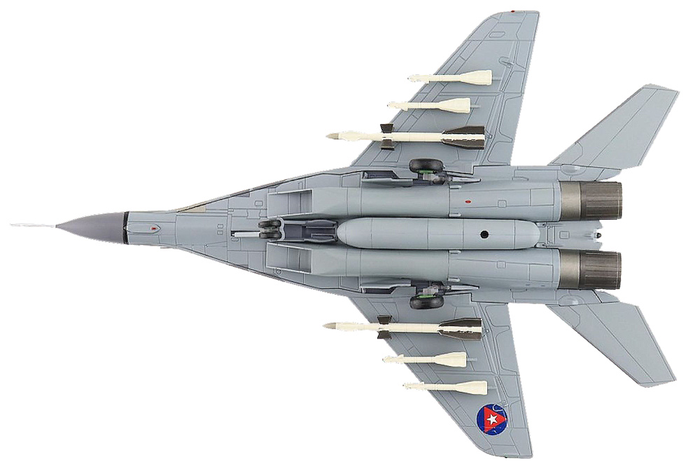 MIG-29A Fulcrum 231º Escuadrón, Fuerza Aérea Revolucionaria de Cuba, Base Aérea de San Julián, 1997, 1:72, Hobby Master 