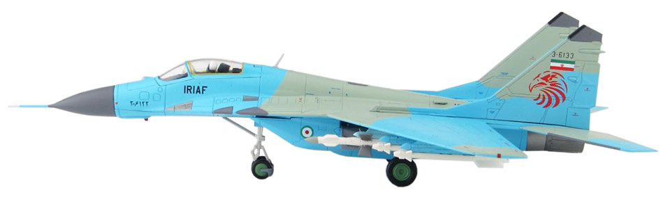 MIG-29A Fulcrum 3-6133, IRIAF, Teherán, 2010s, 1:72, Hobby Master 