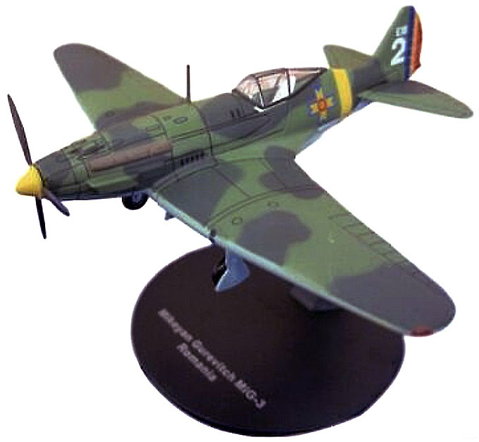 MIG-3 Mikoyan Gurevitch, Aeródromo de Melitopol, 1941, Rumanía, 1:72, Altaya 