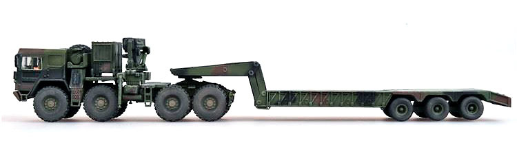 Man KAT1M1014 con semi-trailer M870A1, Alemania, 1:72, Modelcollect 