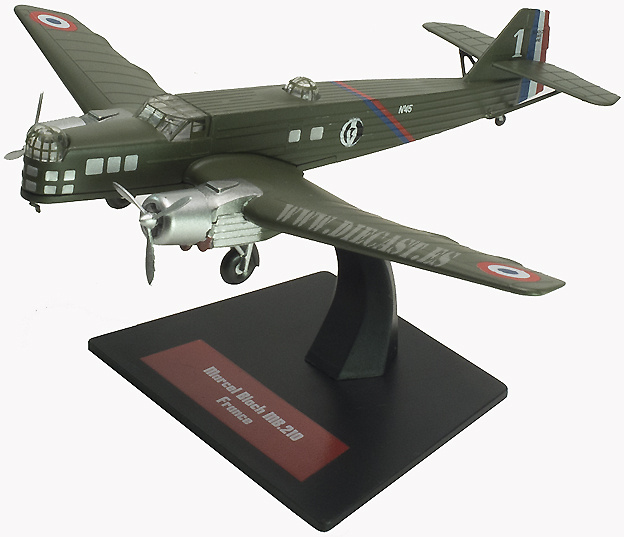 Marcel Bloch MB.210, Francia, 1:144, Altaya 