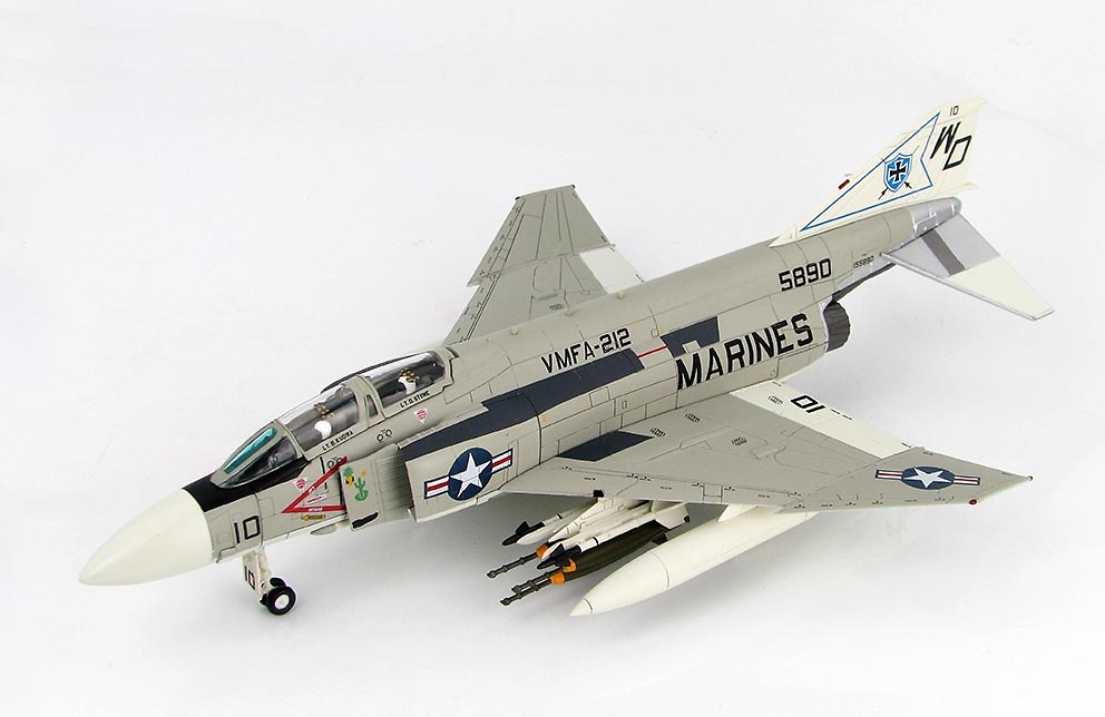 McDonnell Douglas F-4J Phantom 155890, VMFA-212, USMC, circa 1970s, 1:72, Hobby Master 