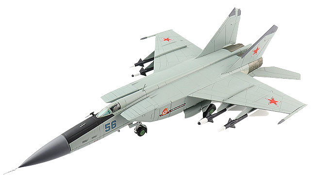 MiG-25PD Foxbat Blue 56, 146th GvIAP, 8º Escuadrón del Ejército Ruso, años 80, 1:72, Hobby Master 