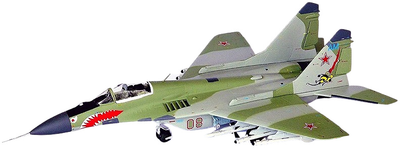 MiG-29 fulcrum, Rojo 8, Mary-1 AB, Turkmenistán, Fuerza Aérea Soviética, 1991, 1:72, 1:72, JC Wings 