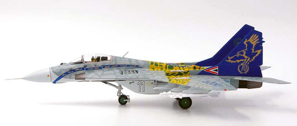 MiG-29A Fulcrum, FFAA Húngaras, 59º Ala de combate táctica, 70 Aniversario, 2010, 1:72, JC Wings 