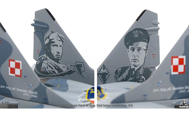 Mig 29UB Fulcrum, Fuerza Aérea Polaca, 22º Base de Aviación Táctica, Mayo, 2015, 1:72, JC Wings 