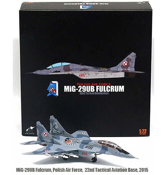 Mig 29UB Fulcrum, Fuerza Aérea Polaca, 22º Base de Aviación Táctica, Mayo, 2015, 1:72, JC Wings 