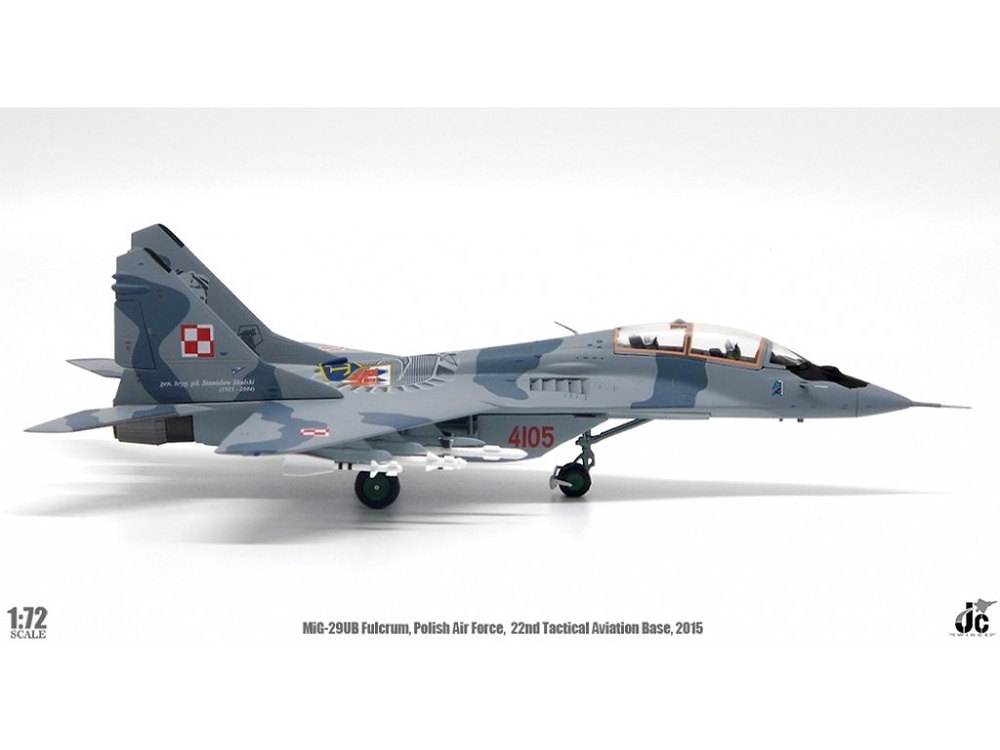 Mig 29UB Fulcrum, Fuerza Aérea Polaca, 22º Base de Aviación Táctica, Mayo, 2015, 1:72, JC Wings 