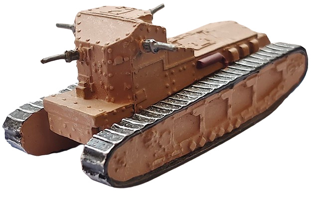 Mk.A Whippet, Tanque de Caballería, Gran Bretaña, Primera Guerra Mundial, 1:87, Salvat 