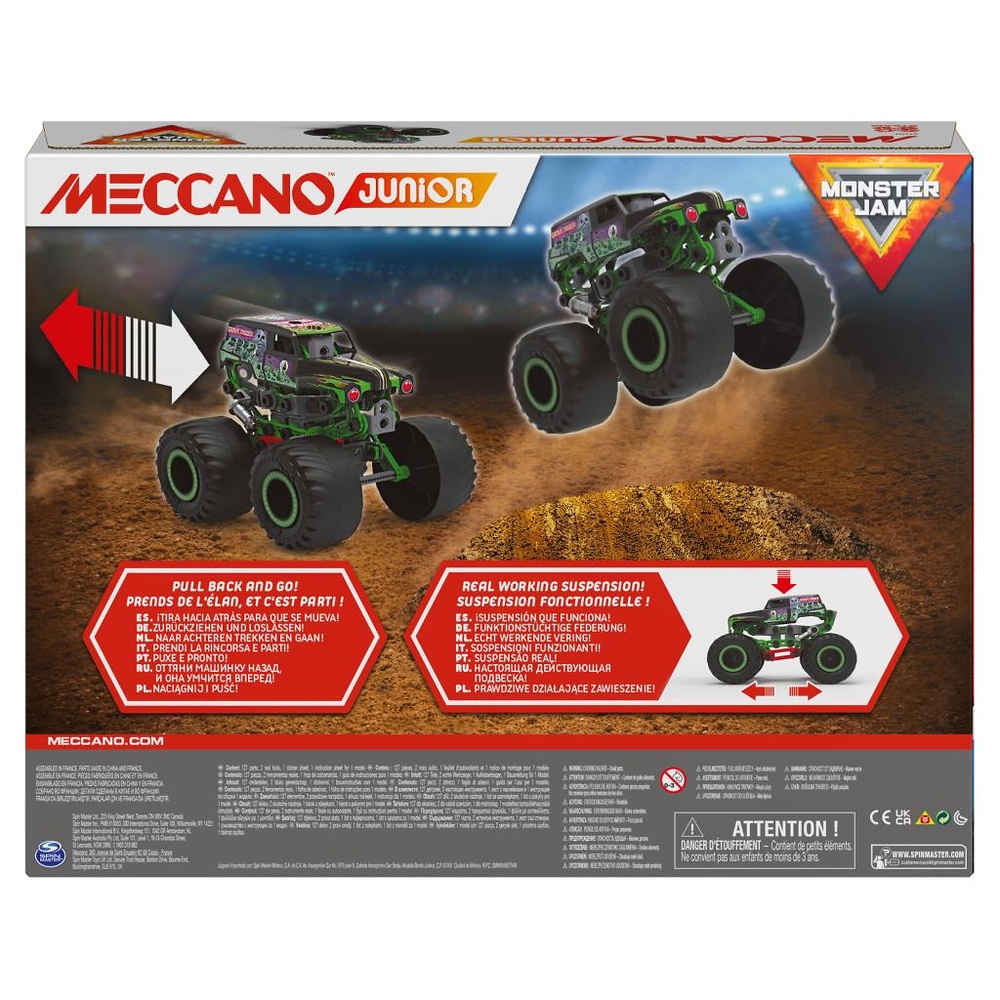 Monster Jam Grave Digger Monster Truck, Meccano 