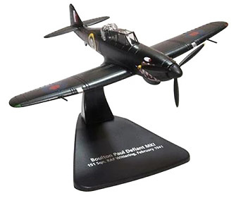 Moulton Paul Defiant MKI, Escuadrón 151 RAF, Wittering, Febrero, 1941, 1:72, Oxford 