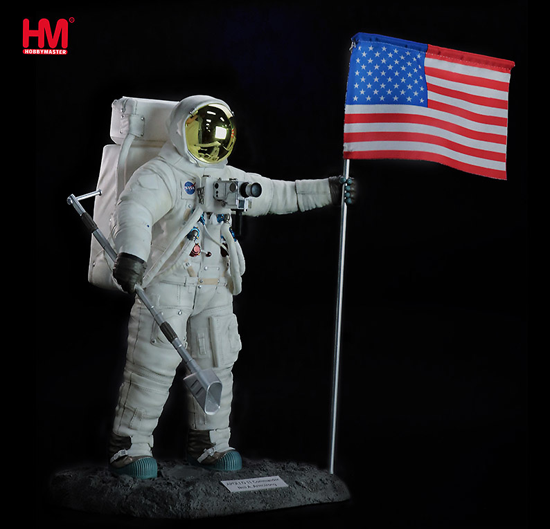 Neil Armstrong, Apolo 11 comandante, Julio 20, 1969, 1:8, Hobby Master, resina a escala Neil Armstrong, Apolo 11 comandante, Julio 20, 1969, 1:8, Hobby Master, resina