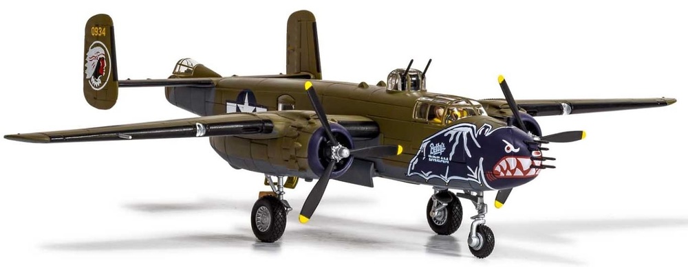 North American B25J Mitchell, 499th Bomber Squadron, 345th BG, Bettys Dream, 1:72, Corgi 