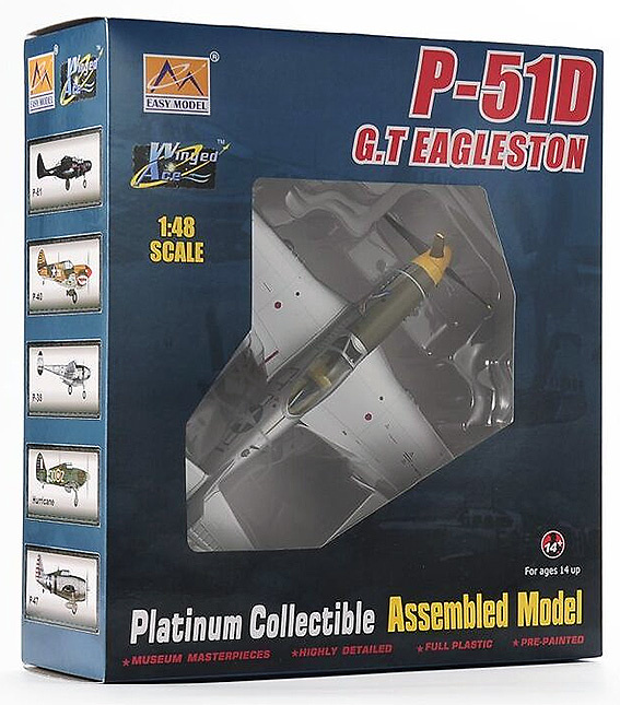 North American P-51D Mustang, USAAF 354th FG, 353rd FS, #44-63607, Glenn Eagleston, 1:48, Easy Models 