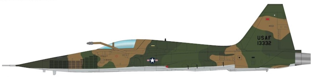 Northrop F-5C Skoshi Tiger, USAF 10th FCS, #64-13332, Bien Hoa, Vietnam, 1965, 1:72, Hobby Master 