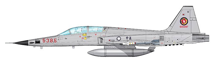 Northrop F-5F Tiger II 5385, ROCAF (Fuerza Aérea de la República de China), Taiwan, 1:72, Hobby Master 