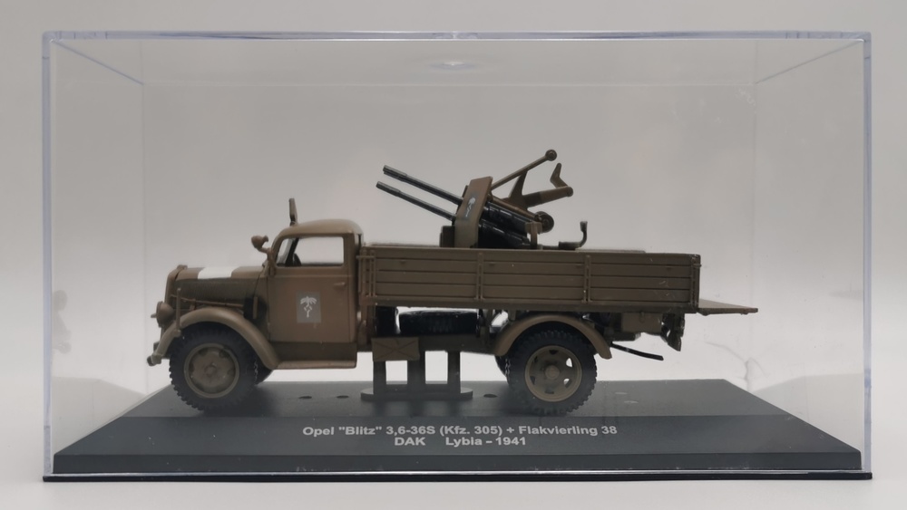 Opel Blitz 3,6-36S (Kfz. 305) + Flakvierling 38 DAK, Lybia, 1941, 1943, 1:43, Atlas 