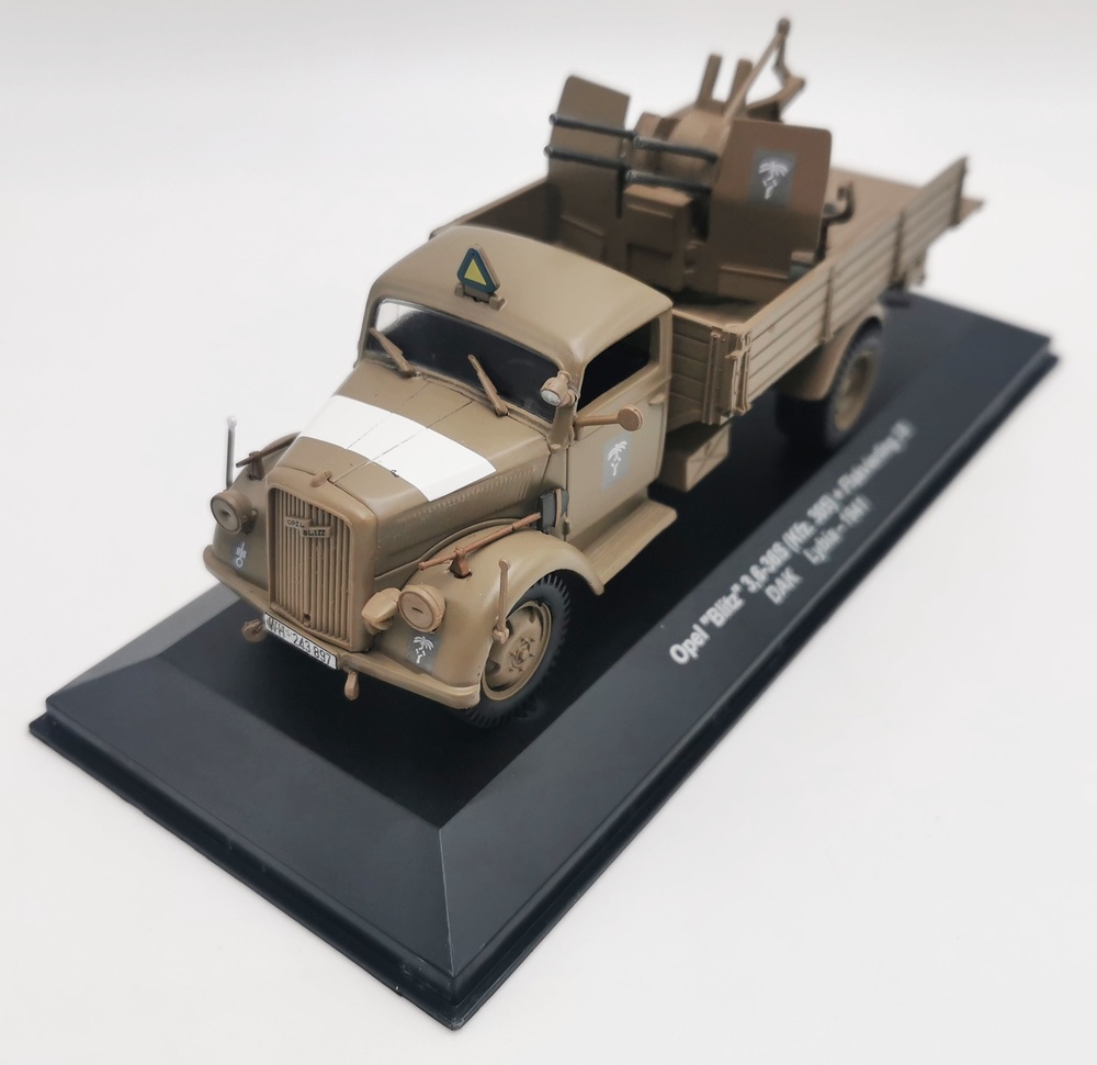 Opel Blitz 3,6-36S (Kfz. 305) + Flakvierling 38 DAK, Lybia, 1941, 1943, 1:43, Atlas 