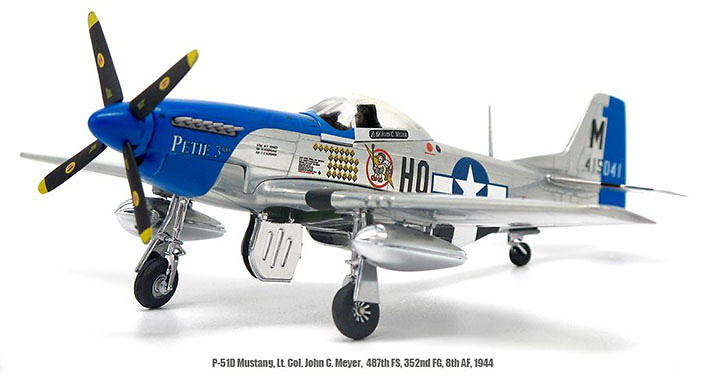 P-51D Mustang Lt. Col J.C. Meyer 487th Fighter Sqn. 352nd Fighter Group, 1944, 1:72, JC Wings 