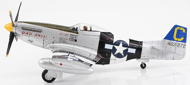 P-51D Mustang USAAF 3rd ACG, 4th FS, Bad Angel, Louis Curdes, Filipinas, 1945, 1:48, Hobby Master 