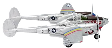 P38 Lighting, Tte. Col. Clay Tice, Comandante en Jefe del 49º Grupo de Cazas , 1:72, Witty Wings 