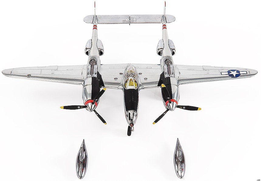 P38J Lighting, Comandante Thomas McGuire, Fuerza Aérea de EEUU., 31st FS, 475th FG, 5th AF, 1944, 1:72, JC Wings JCW-72-P38-002 